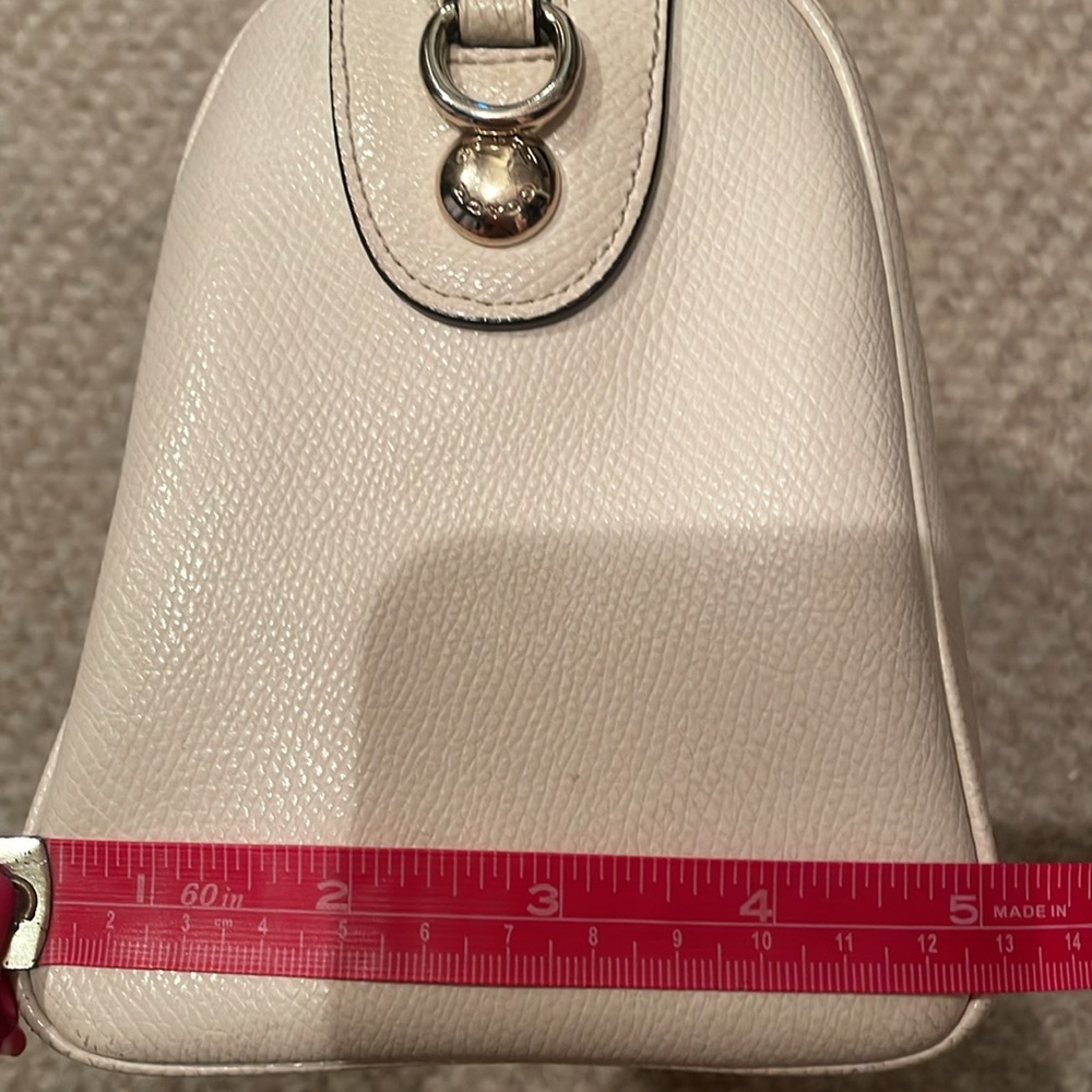 Coach Off-White Leather Satchel - Picture 6 of 9
